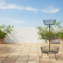Load image into Gallery viewer, Wire 3 - Tier Planter Antique Rust