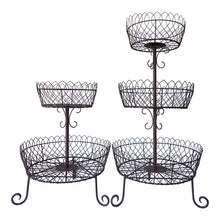 Load image into Gallery viewer, Wire 2 - Tier Planter Antique Rust