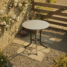 Load image into Gallery viewer, Round Side Table Antique Rust/Zinc Top