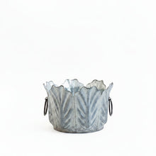 Load image into Gallery viewer, Zinc Leaf Planter with Handles