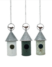 Load image into Gallery viewer, Zinc Vintage Birdhouse Medium Green