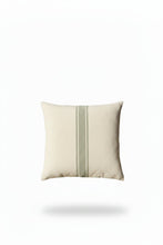 Load image into Gallery viewer, Linen Blend Mix Stripe Olive Cushion