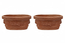 Load image into Gallery viewer, Rustico Festonato Oval Planter - Set of 2