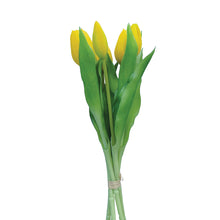 Load image into Gallery viewer, Faux Tulip Yellow - 2 bunches