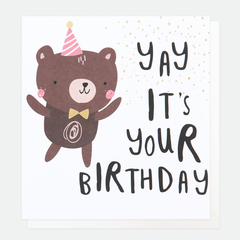 CHILDRENS BIRTHDAY CARD - YAY ITS YOUR BIRTHDAY! – Catkinhome